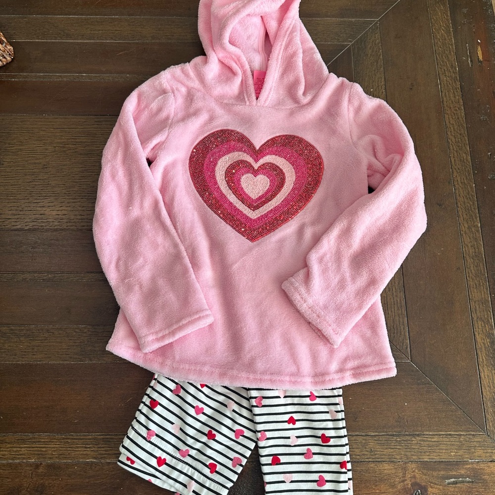 Isaac Mizrahi girls 2pc leggings set, size 7/8